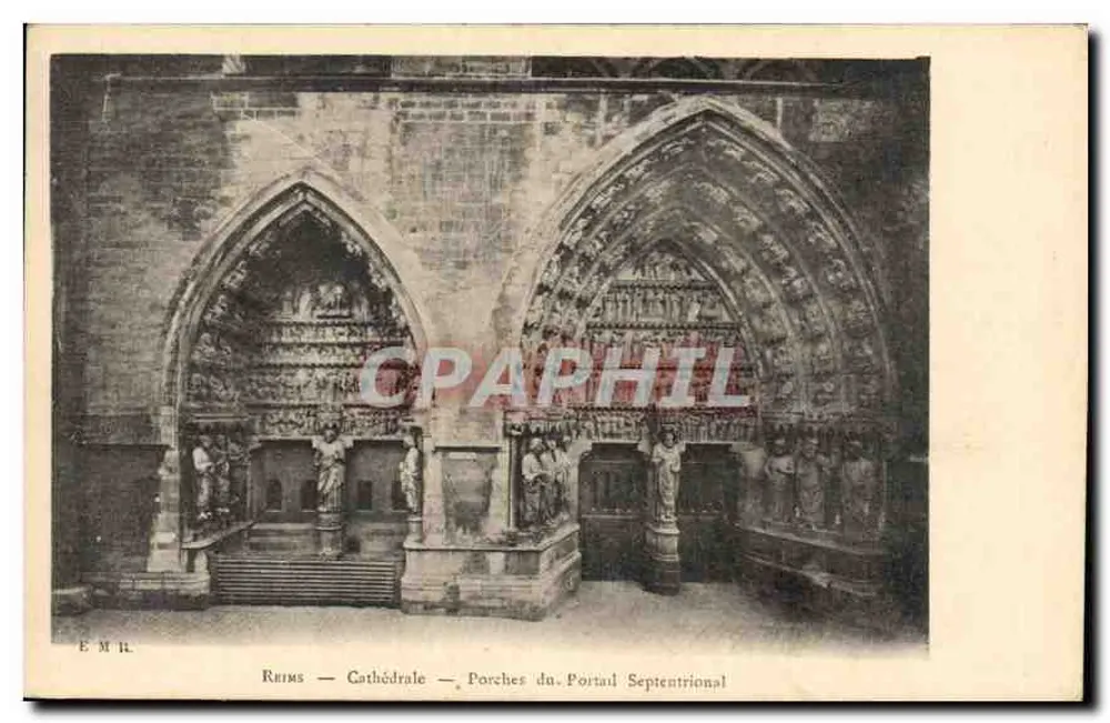 Reims — Kathedrale — Portale des nördlichen Portal — EMR - Vorderseite