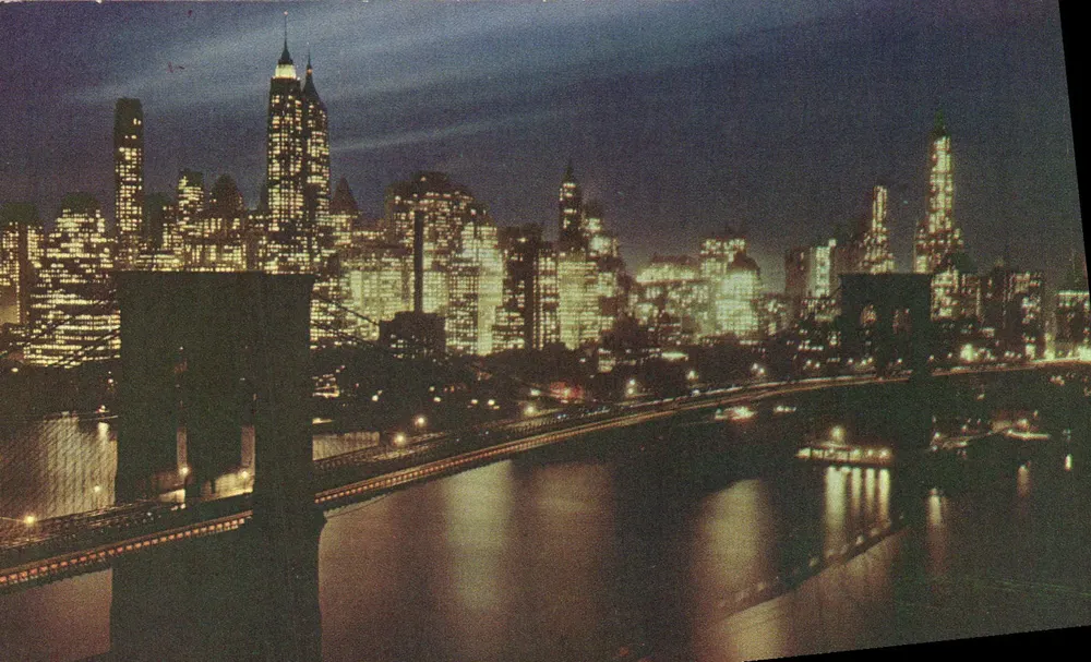 Brooklyn Bridge At Night — New York City skyline — Progressive Publications Inc. K10 - Frente
