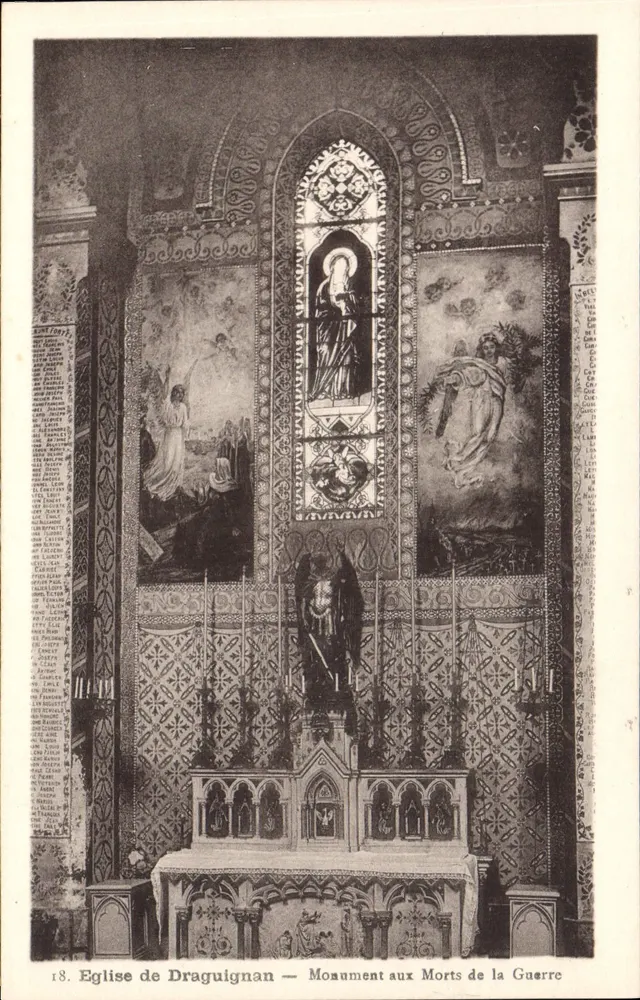 Kirche von Draguignan — Kriegsdenkmal - Vorderseite