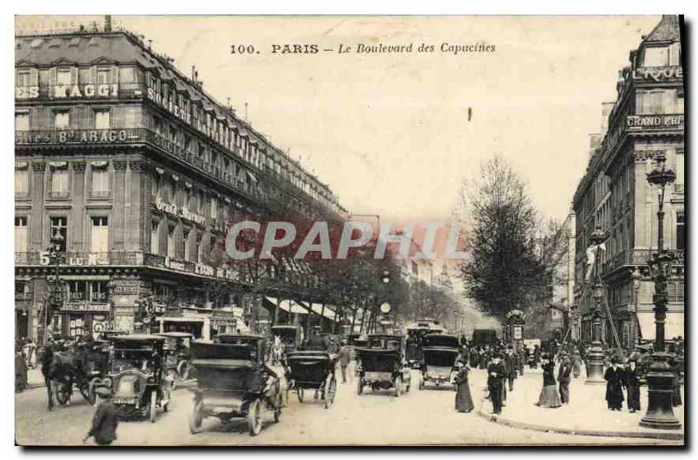 Paris — O Boulevard dos Capucinos — n° 100 - Frente