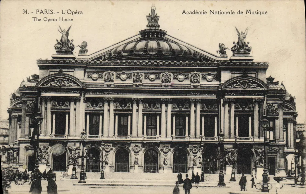 Paris - Das Opernhaus - Nationale Akademie der Musik — Imp. phot. 'L'Abbaye' Paris, n°34 - Vorderseite