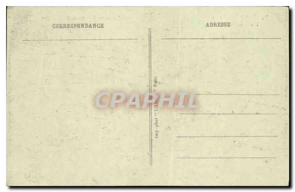Paris - Das Opernhaus - Nationale Akademie der Musik — Imp. phot. 'L'Abbaye' Paris, n°34 - Rückseite