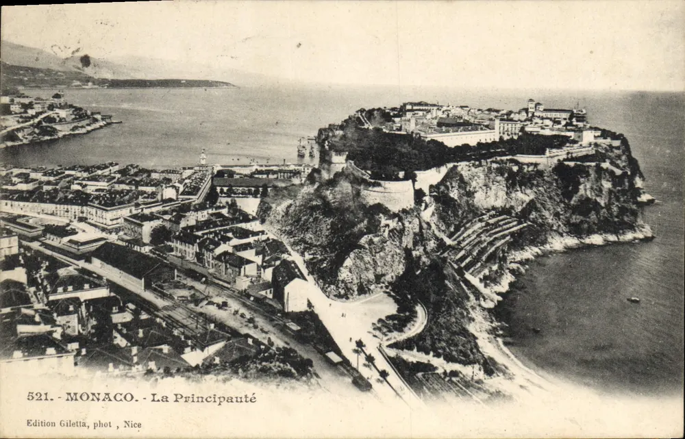 Mônaco - A Principalidade — Edição Gilelta, fot. Nice, n° 521 - Frente