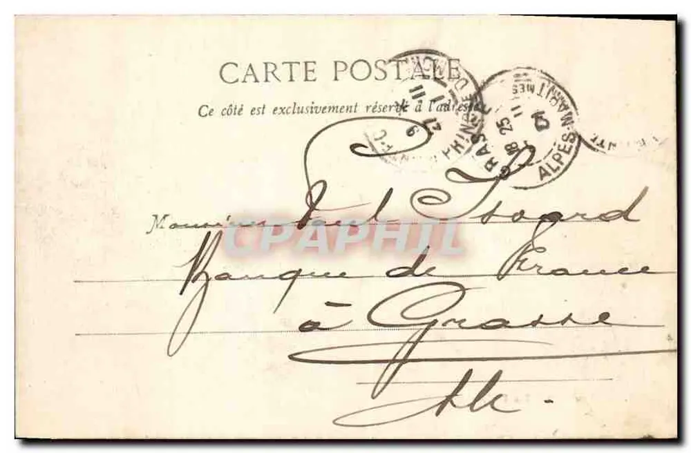Mônaco - A Principalidade — Edição Gilelta, fot. Nice, n° 521 - Verso