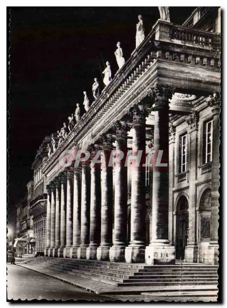 Das Grand Theatre — Bordeaux — Nacht — Edition BLOC Frères - Vorderseite