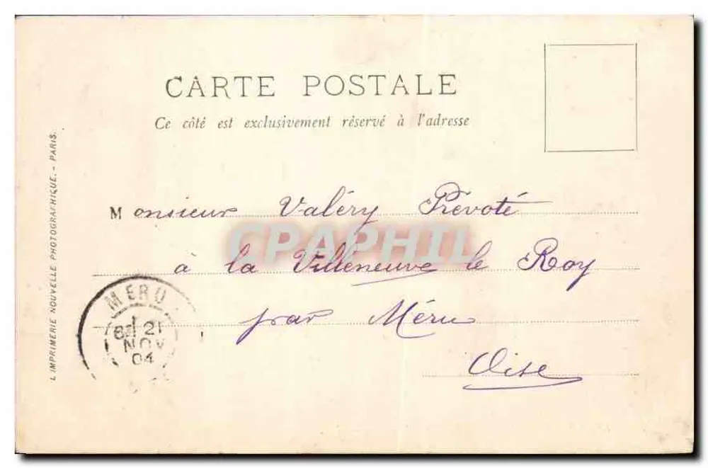 Beauvais — A Vista do Jeu de Paume e do Lycte — L.L. - Verso