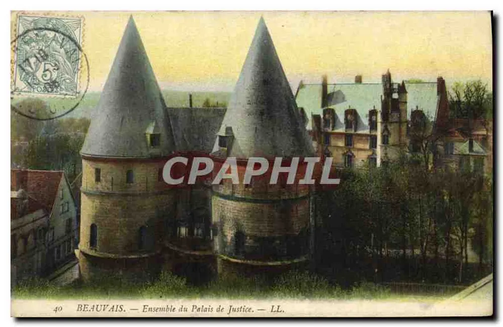 Beauvais — Conjunto do Palácio de Justiça — LL, n°40 - Frente