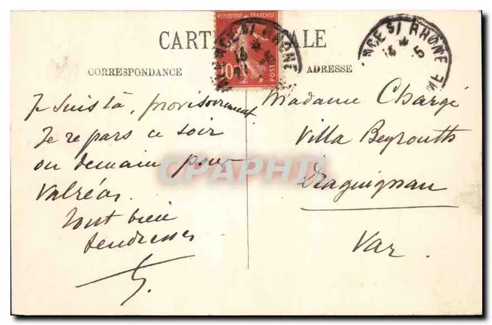 Valence — Artillerie-Kaserne — LL - Rückseite