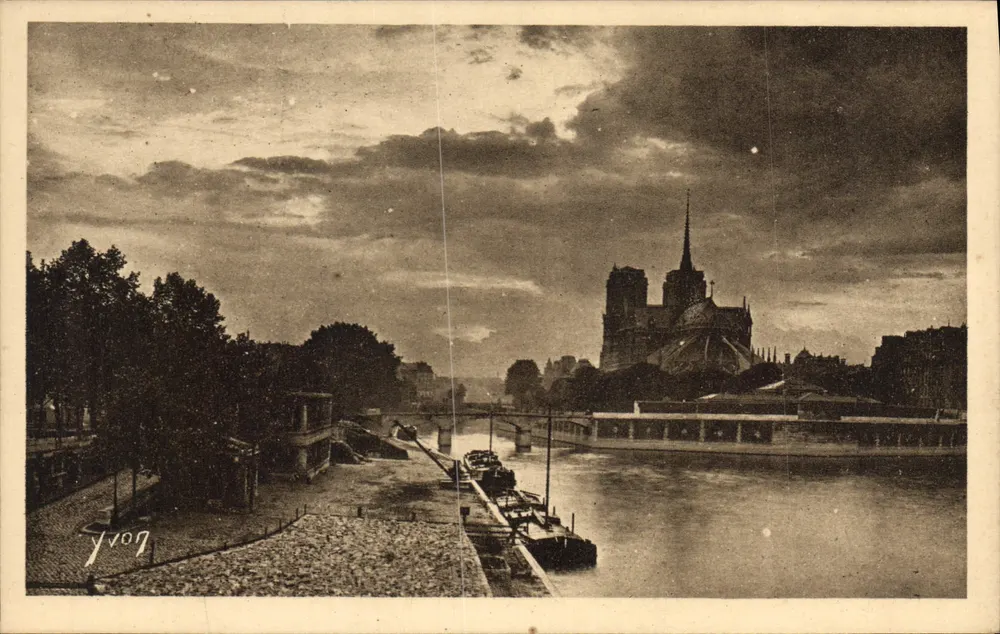 Notre-Dame de Paris — Dämmerung — Kunstausgabe YVON - Vorderseite