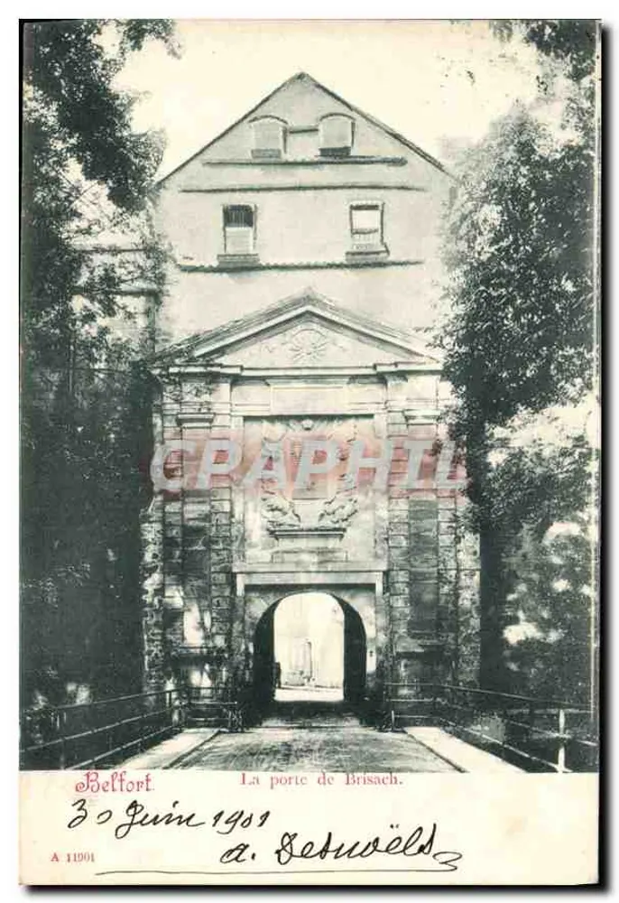 Belfort — De poort van Brisach — uitgever A 11991 - Voorkant