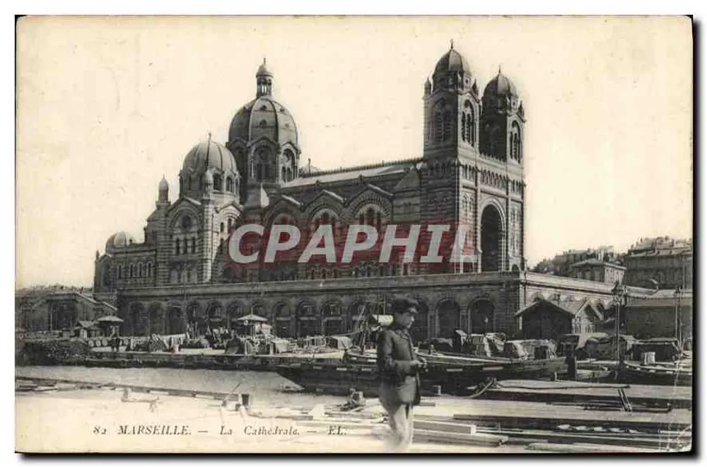 Marseille — A Catedral — Editor EL, n°82 - Frente