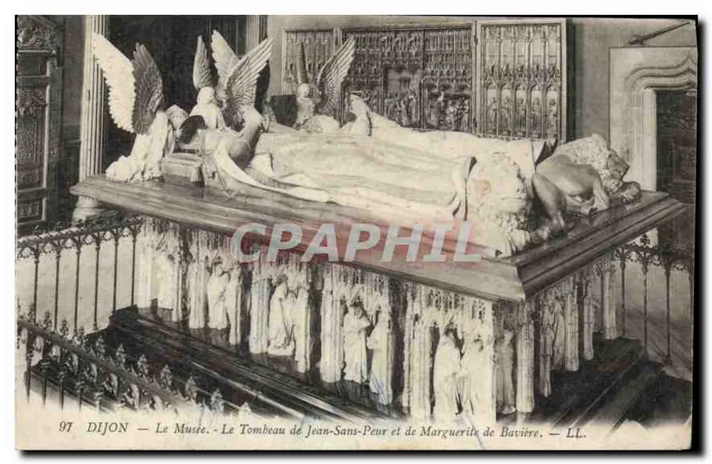 Dijon — Das Museum — Das Grab von Jean-Sans-Peur und Marguerite von Bayern — LL. n° 97 - Vorderseite