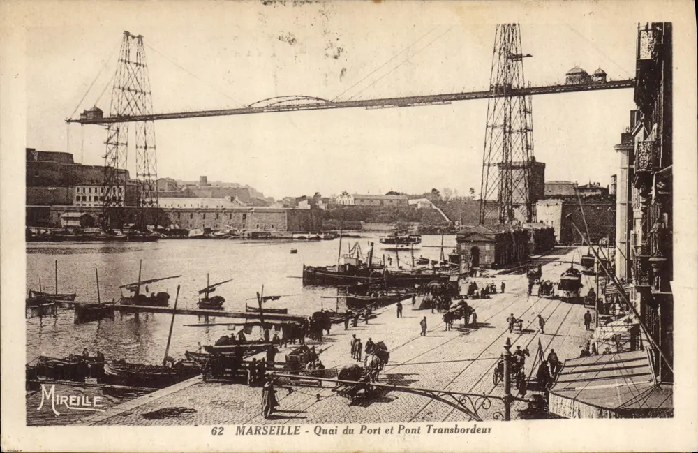Marseille - Quai du Port und Pont Transbordeur — Mireille, n°62 - Vorderseite