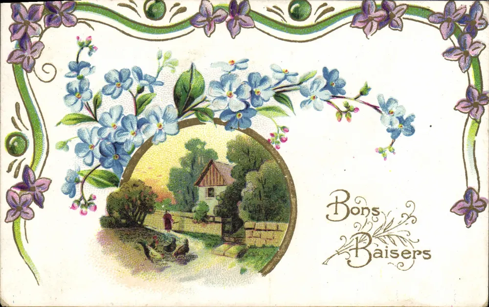 Cena campestre com casa — Bons Baisers — J.C. Paris - Frente