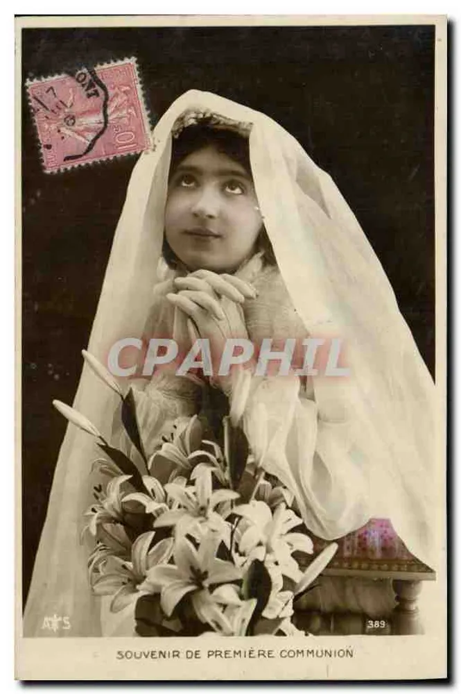 Menina com véu — Primeira comunhão — Atelier S. (n° 389) - Frente