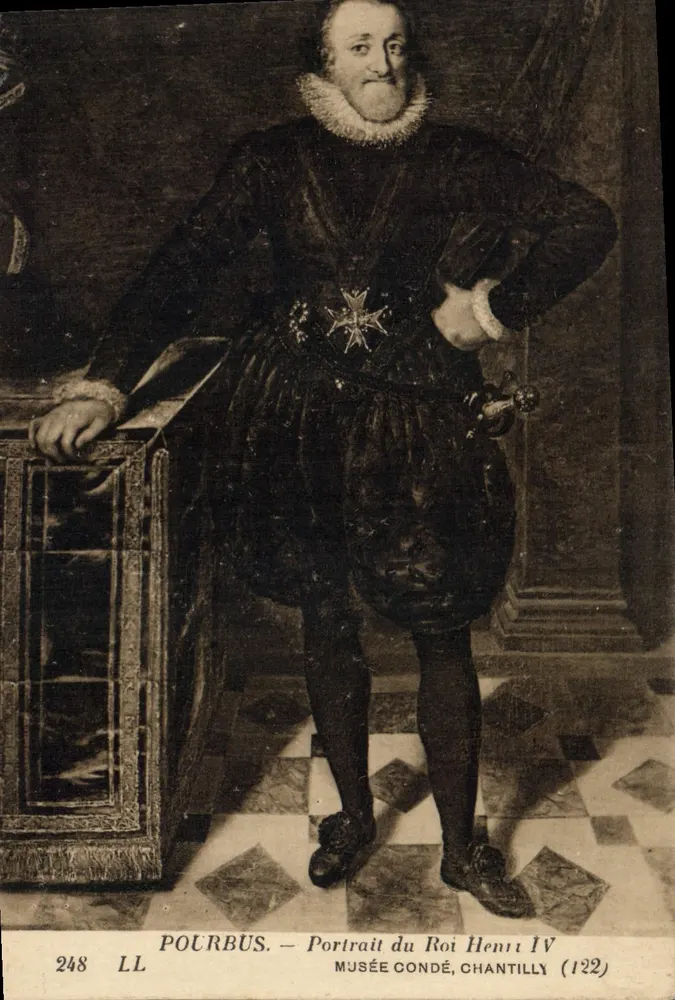 Porträt des Königs Henri IV — von Pourbus — Musée Condé, Chantilly (122) - Vorderseite
