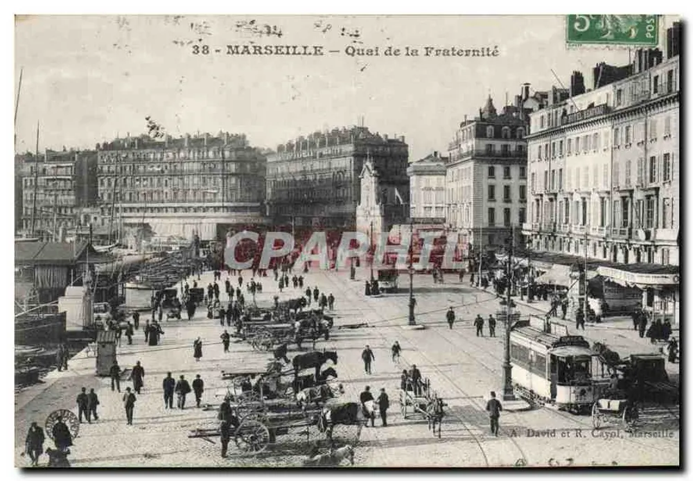 Marselha — Quai de la Fraternité — A. David e R. Cayol, Marselha - Frente