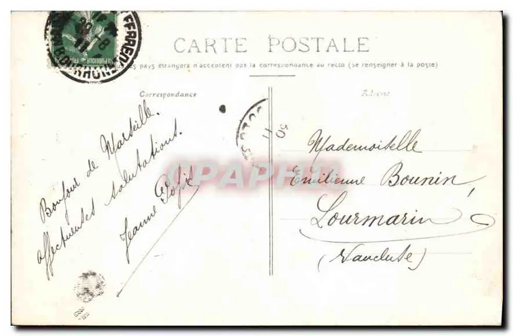Marselha — Quai de la Fraternité — A. David e R. Cayol, Marselha - Verso
