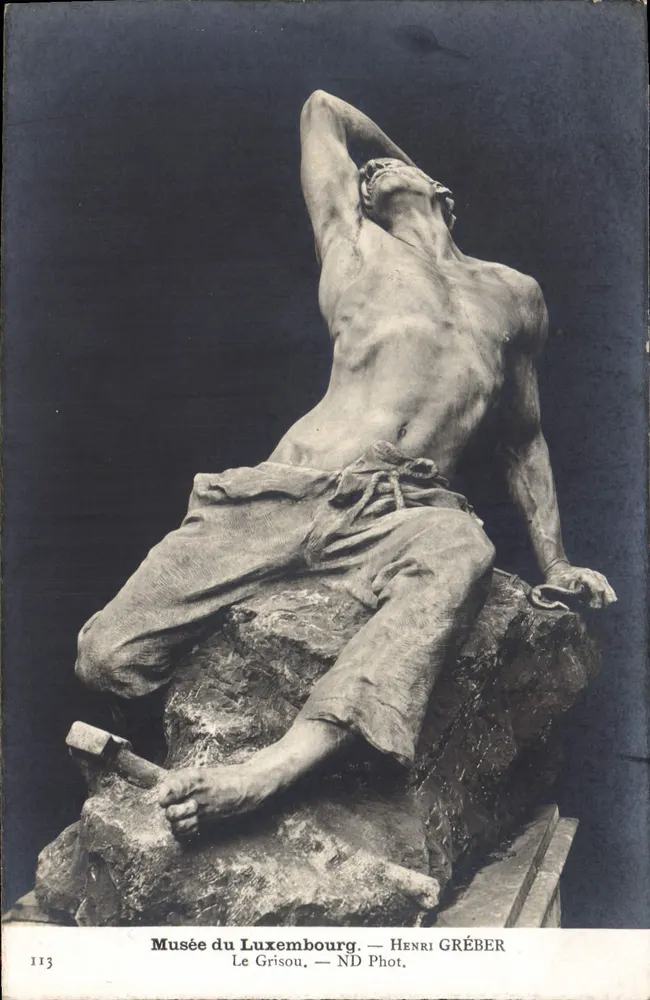 Estátua do museu do Luxembourg — Henri Gréber — n° 113 - Frente