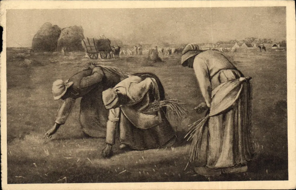 As Ceifadoras — reprodução da pintura de Millet — Edição de Arte YVON, n°28 - Frente