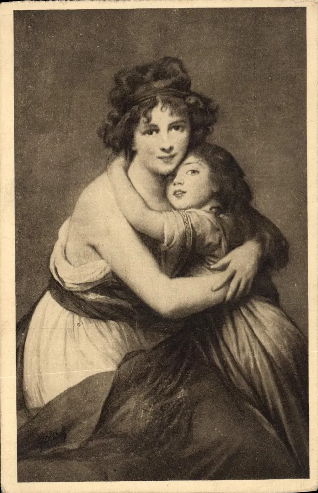 Vigée-Lebrun - Portrait der Künstlerin und ihrer Tochter — Musée du Louvre — Art Edition YVON, Paris - Vorderseite