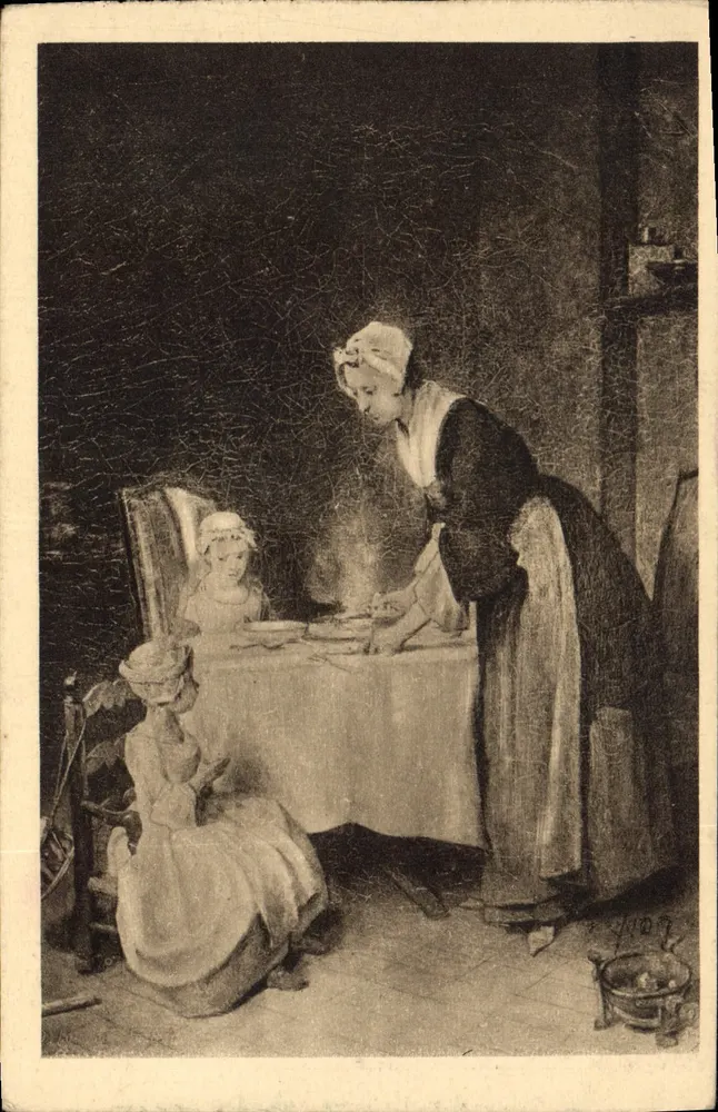 Chardin - Le Bénédicité — Museu do Louvre, n°38 - Frente