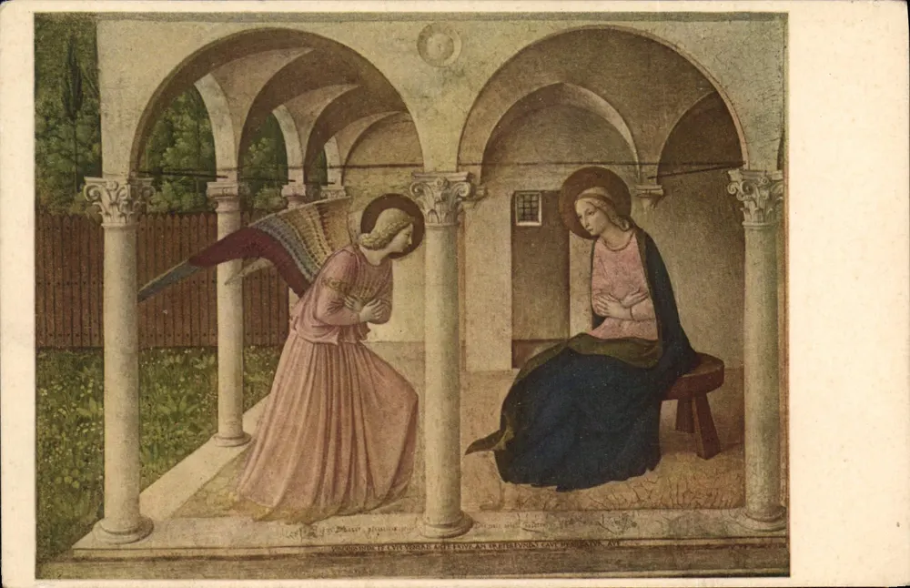 Annoncja — Fra Beato Angelico (1387-1455) — Muzeum S. Marco, Florenca - Awers