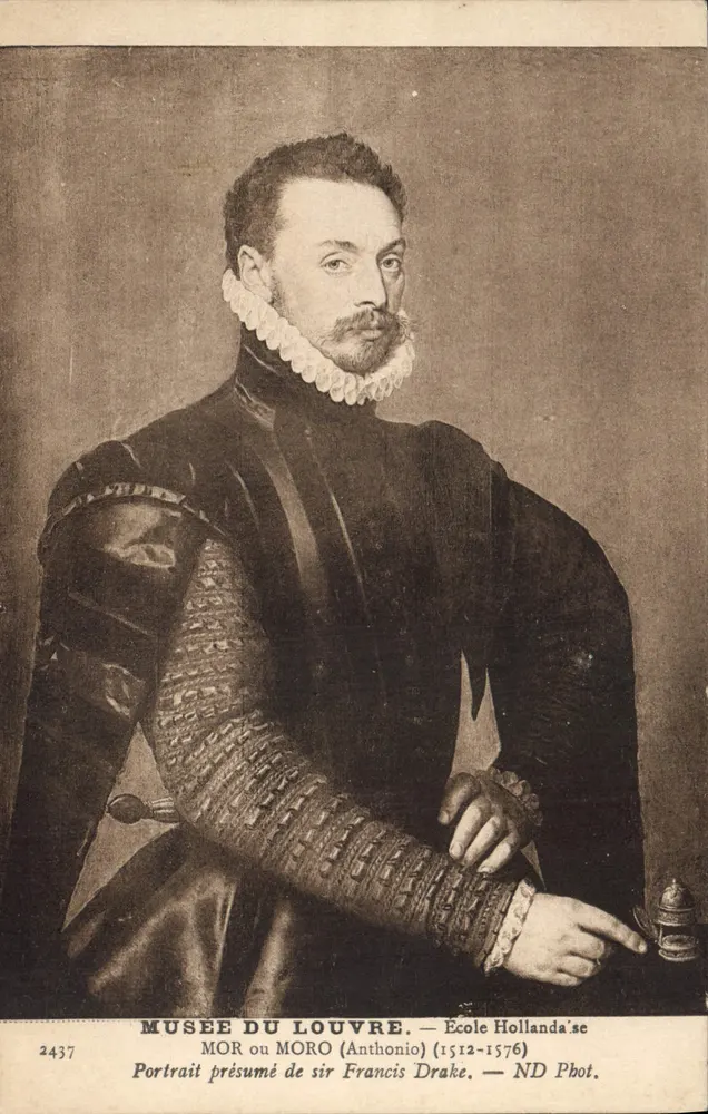 Retrato suposto de sir Francis Drake — Museu do Louvre — Escola Holandesa - Frente