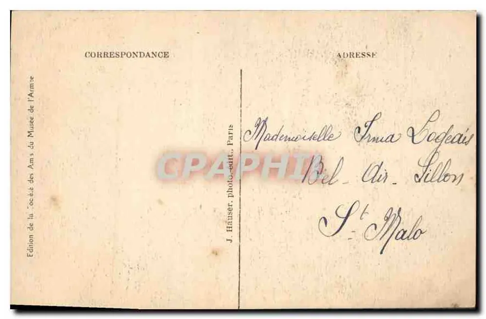 Paris — Hotel des Invalides — Kapelle des Doms und Grabmal Napoleons — J. H. - Rückseite