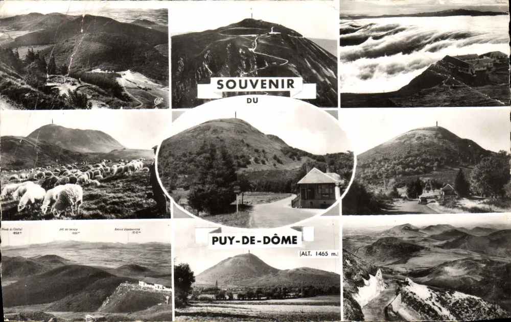Puy-de-Dôme — Souvenir du Puy-de-Dôme (alt. 1465 m) — Édition Spéciale de l'Observatoire - Recto