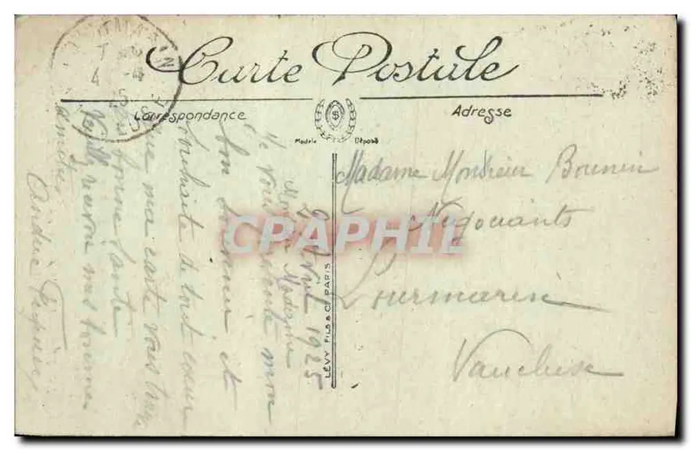 Nevers — Die Kathedrale gesehen durch die Akazien — LL - Rückseite