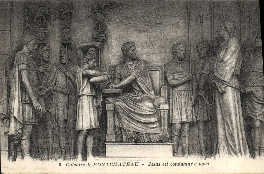 Calvarium von PONTCHATEAU — Jesus wird zum Tode verurteilt — Edition von Pontchateau, Nr. 3 - Vorderseite