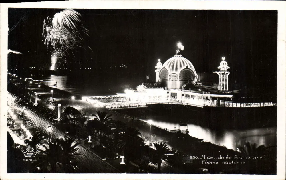 Nice - Jetée Promenade - Féerie nocturne — Munier, n°350 - Voorkant