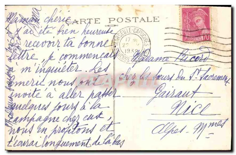 Marseille — A Catedral — Graphphil - Verso