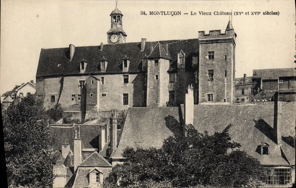 Montluçon — O Velho Castelo (séculos XV e XVI) — Montluçon, n°34 - Frente