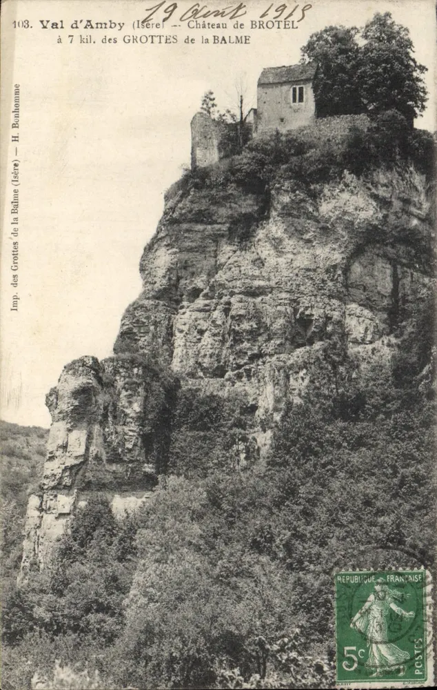 Val d'Amby (Isère) — Schloss Brotel und Höhlen von Balme — Imp. H. Bonhomme - Vorderseite