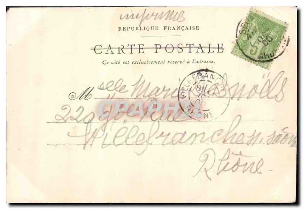 Mouzon — Interior da Catedral — A. Gelly, Charleville, Lib. Van Praij - Verso