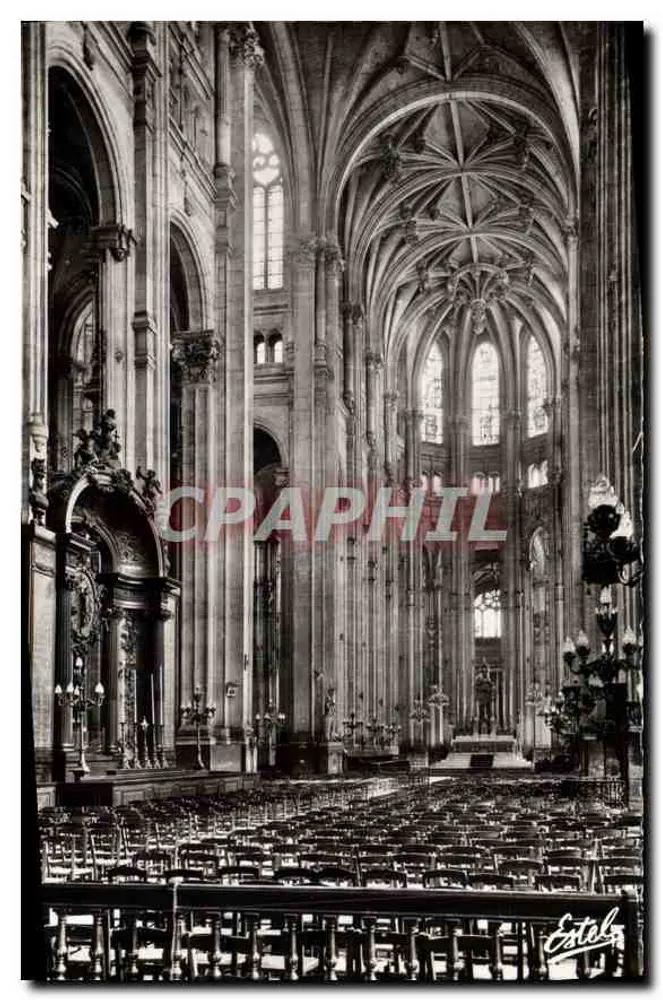 Große Nave und Chor der Kirche Saint-Eustache — Paris — Verlag Estel - Vorderseite