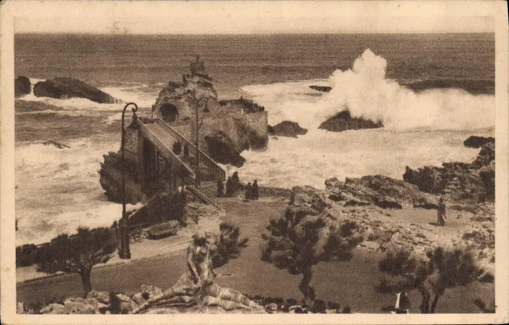 Biarritz — Esplanada da Virgem — As Edições de Arte Espercuse - Frente