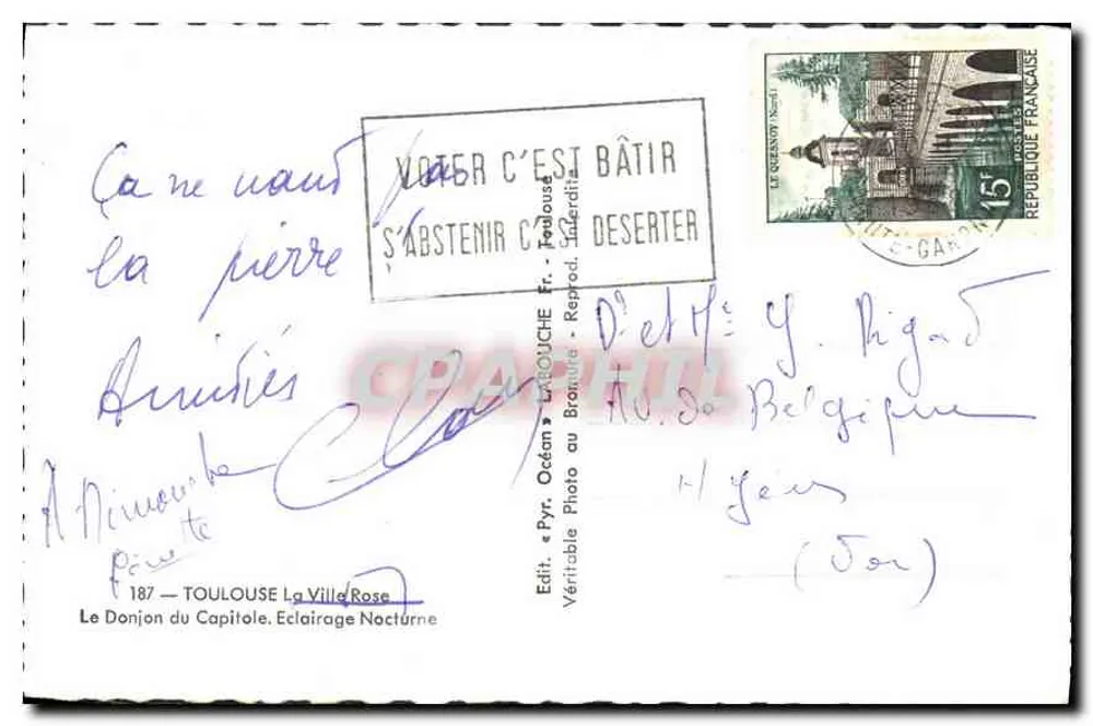 Der Bergfried des Capitole — Toulouse — Verlag LAROUCHE - Rückseite