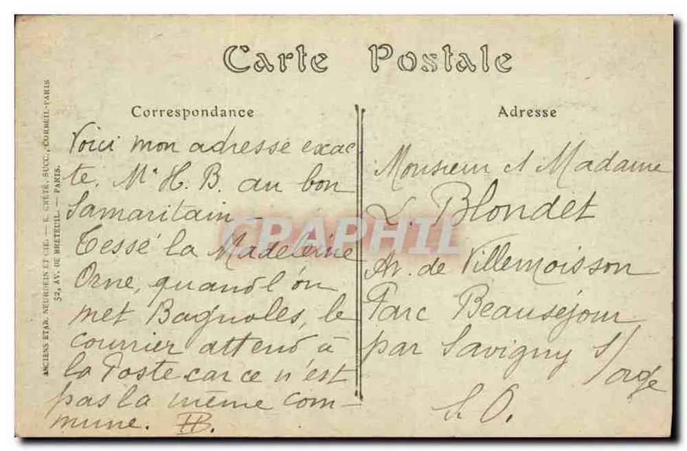 Bagnolles-de-l'Orne — Ansicht von Tessé-la-Madeleine — JND. Rot. n°48 - Rückseite