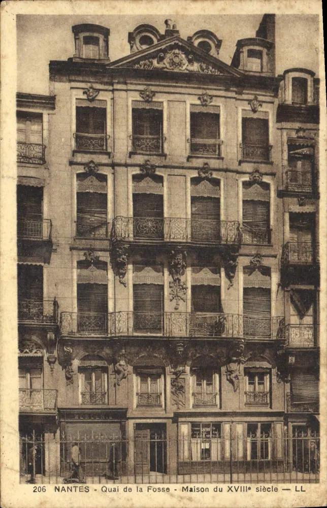 NANTES - Quai der Fosse - Haus aus dem 18. Jahrhundert — LL - Vorderseite