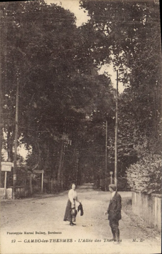 CAMBO-les-THERMES — Ansicht der Thermalallee — Phototype Marcel Dalbey, Bordeaux - Vorderseite