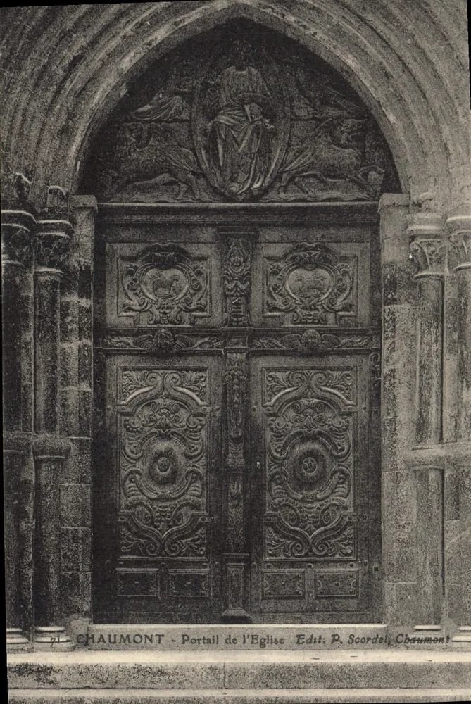 Chaumont - Poort van de Kerk — Edit. P. Scordel, Chaumont - Voorkant