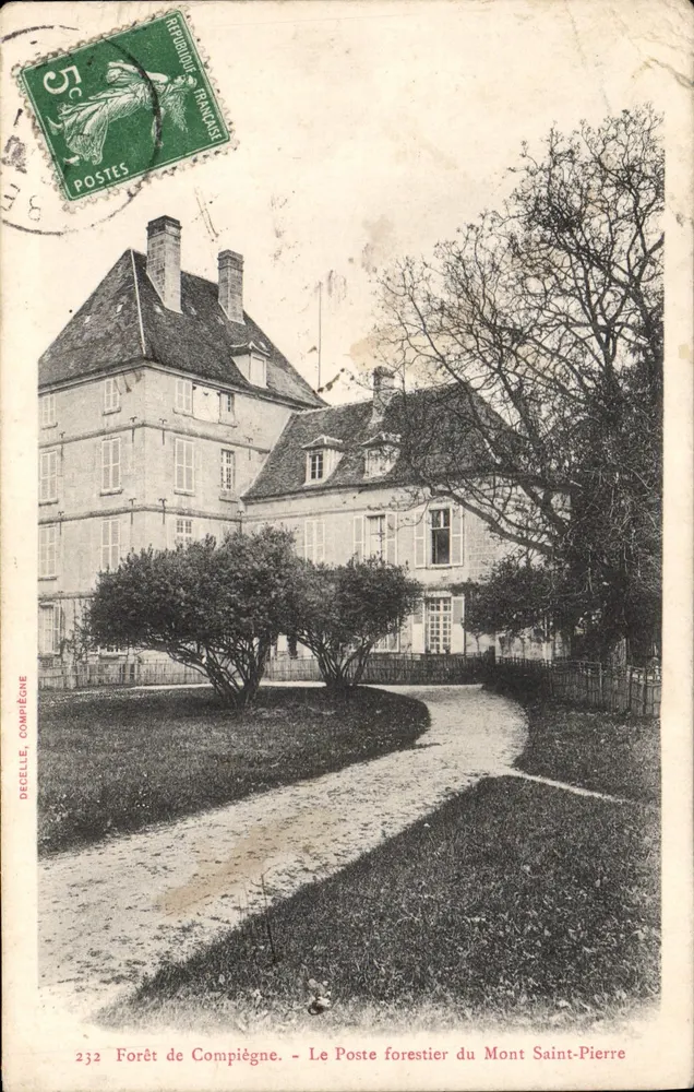 Floresta de Compiègne — O Posto Florestal do Monte São Pierre — Decelle, Compiègne - Frente