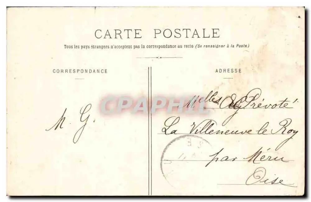 Floresta de Compiègne — O Posto Florestal do Monte São Pierre — Decelle, Compiègne - Verso