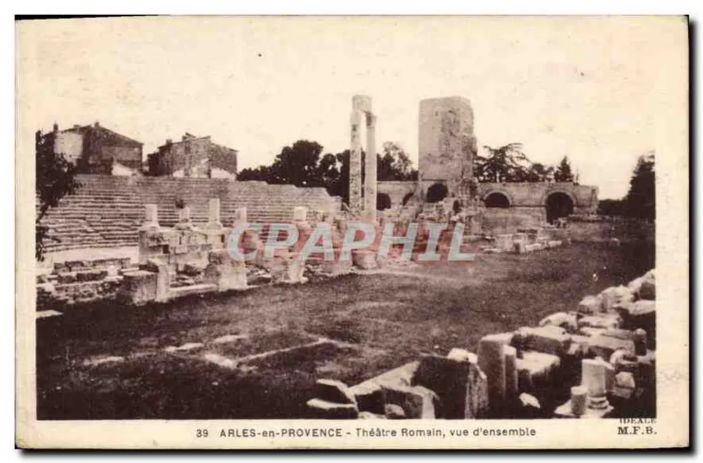Arles-en-Provence — Römisches Theater, allgemeiner Blick — IDEALE M.F.B. - Vorderseite