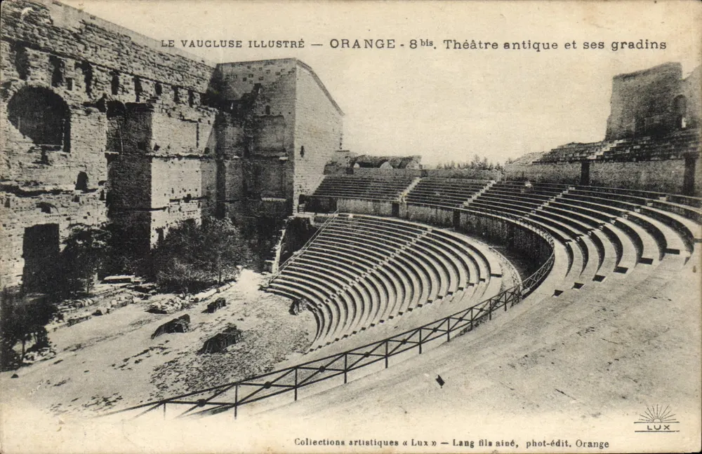 Orange — Antikes Theater und seine Treppen — Lang aîné, photo-verlag Orange - Vorderseite