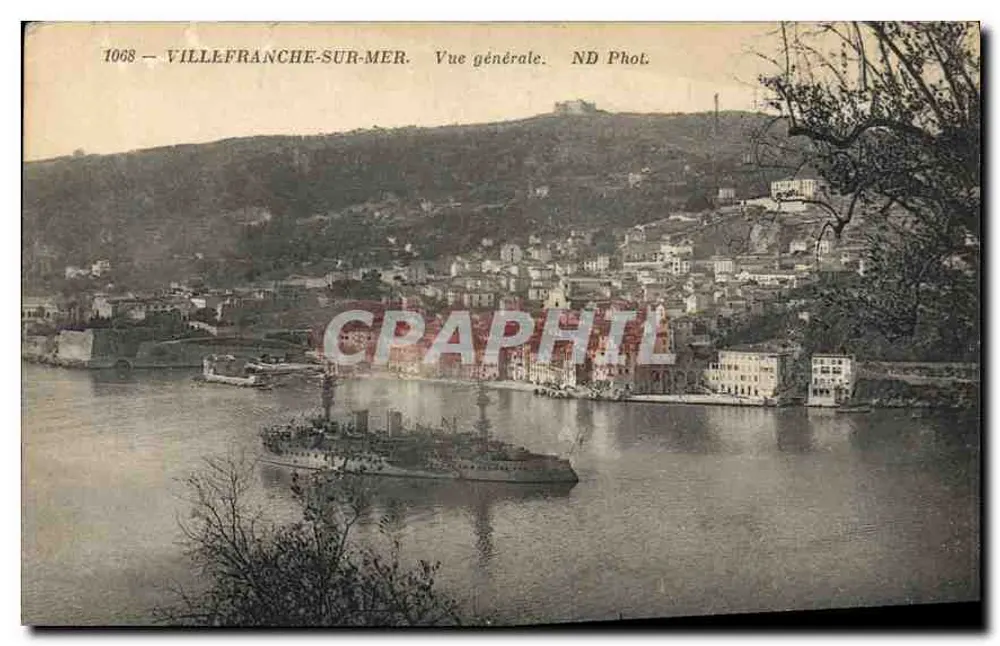 Villefranche-sur-Mer — Vista geral — ND Phot. - Frente