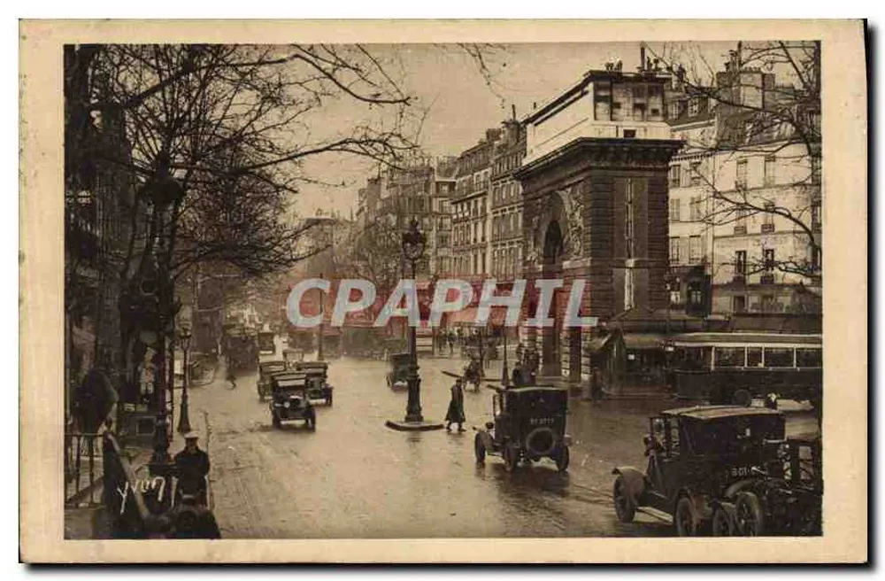 Paris — Die Porte Saint-Martin — Kunstausgabe YVON - Vorderseite